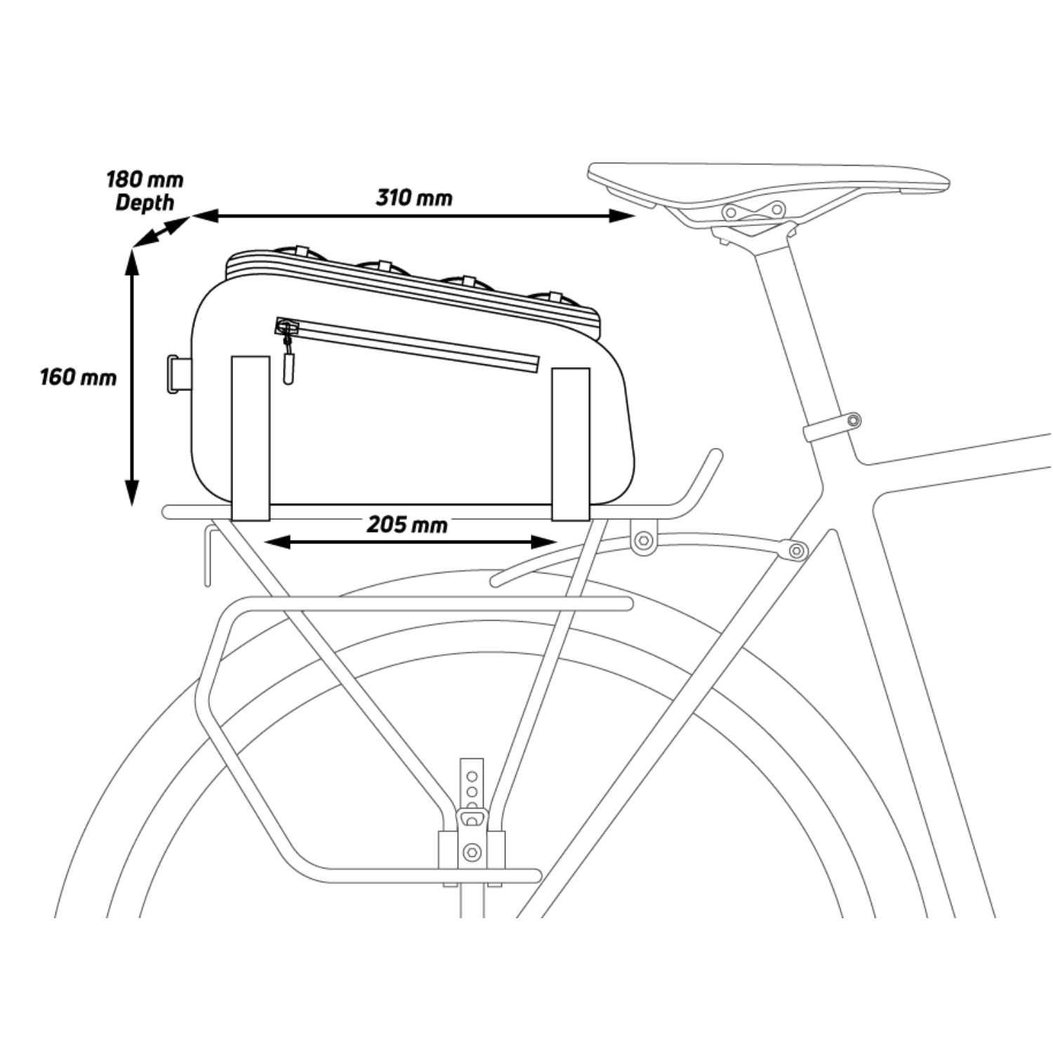 ZÉFAL Rear Rack Bag Z Traveler 40 – 9L