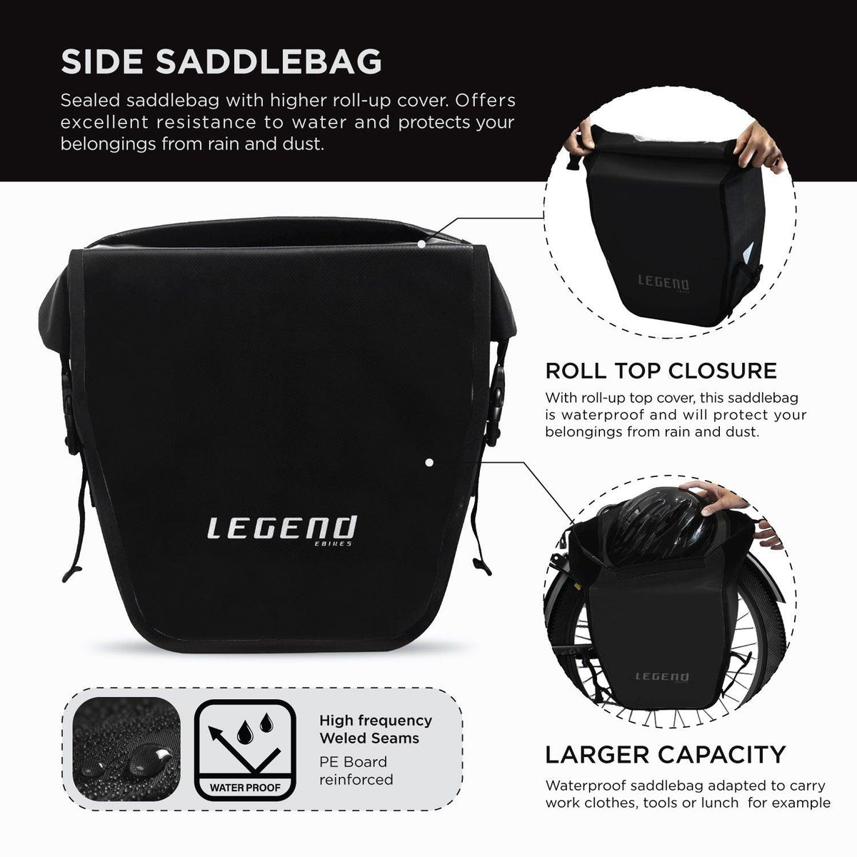 Side saddlebag - Legend eBikes